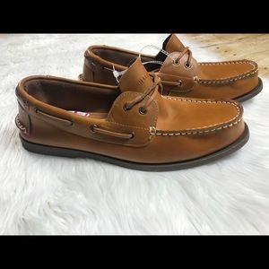 Tommy Hilfiger Mens Leather Boat shoes